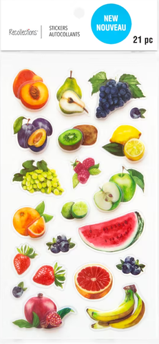 Recollections FOOD & DRINK Stickers COOKIE ICE CREAM FRUIT BACON EGG COFFEE WINE - Picture 17 of 18