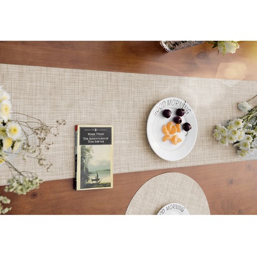 PVC Insulation Tableware Dining Table Woven Place Mat Pad Placemat Non-Slip - Picture 19 of 30
