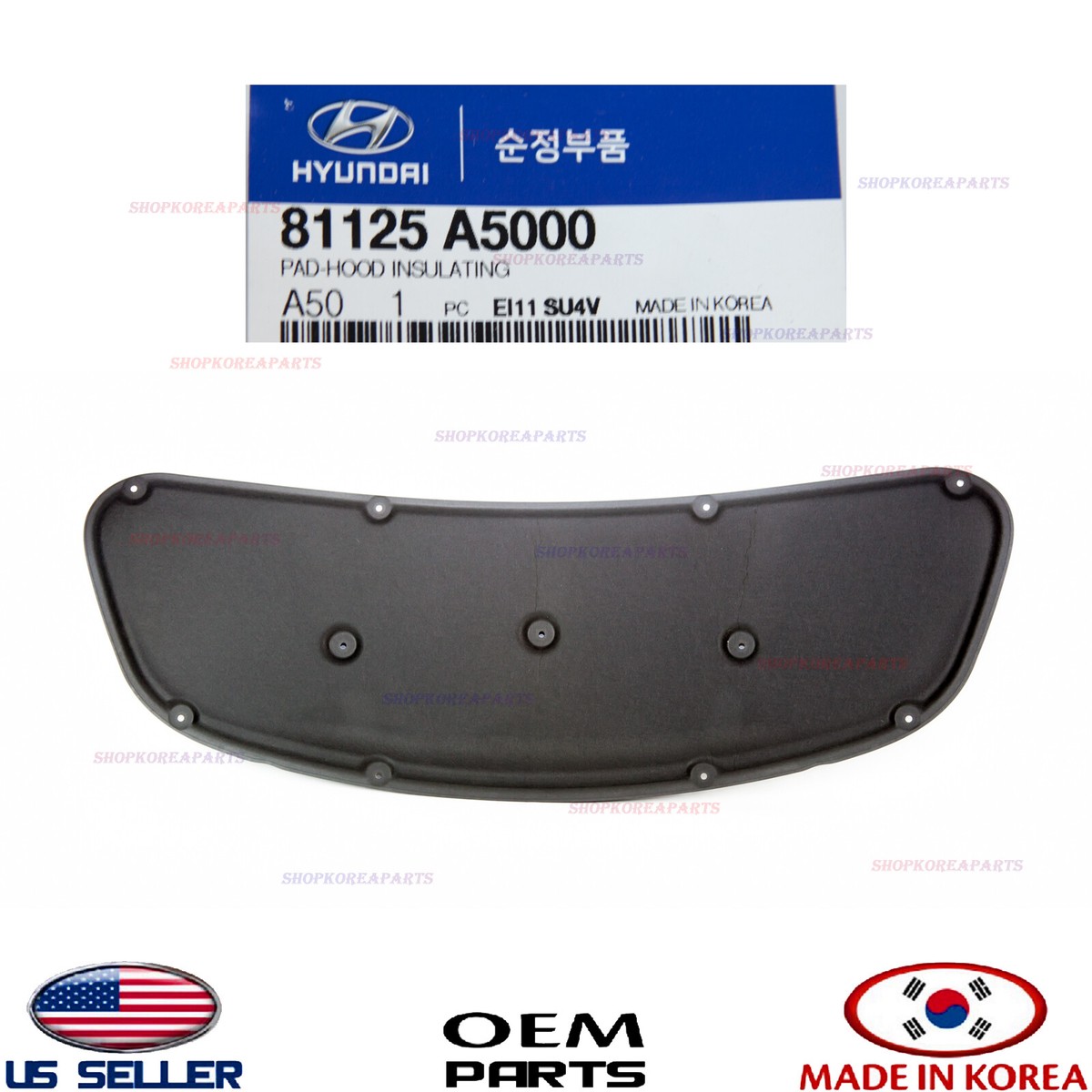 Hyundai OEM 13-14 Elantra GT Hood-insulator Pad 81125A5000