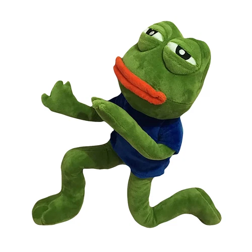18'' Pepe The Frog Sad Frog Plush Pillow 4chan Meme Doll Animal Stuffed Toy GIft - Picture 7 of 10