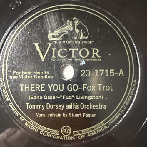 10" 78 RPM-Tommy Dorsey-There You Go/Boogie Woogie/Victor 20-1715