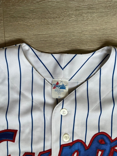 Maglia baseball Montreal Expos Vladimir Guerrero Majestic anni 2000 vintage taglia XL - Foto 6 di 9