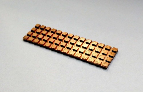 NGFF M.2 Kühler Heat Sink 2mm dick | Kupfer | Copper | für SSD | 2280 | Neu New - Afbeelding 1 van 2