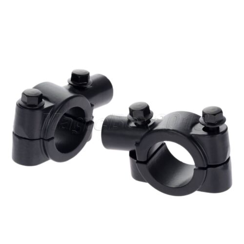 7/8" 10mm Thread Motorcycle Handlebar Rearview Mirror Mount Holder Adapter Clamp - Picture 3 of 8