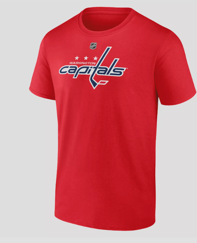 Men's Fanatics Darcy Kuemper Red Washington Capitals Authentic T-Shirt XL GR29 - Picture 2 of 3