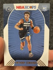 2020-21 Panini NBA Hoops Winter Gold Parallel #216 Anthony Edwards Rookie🔥🏀