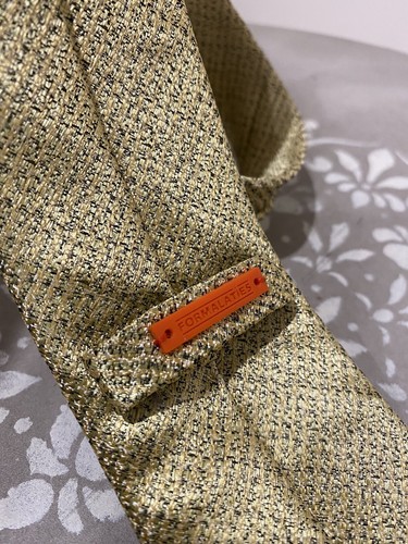 FORMALATIES Gold Pointed Necktie Formal Wedding - Picture 3 of 4