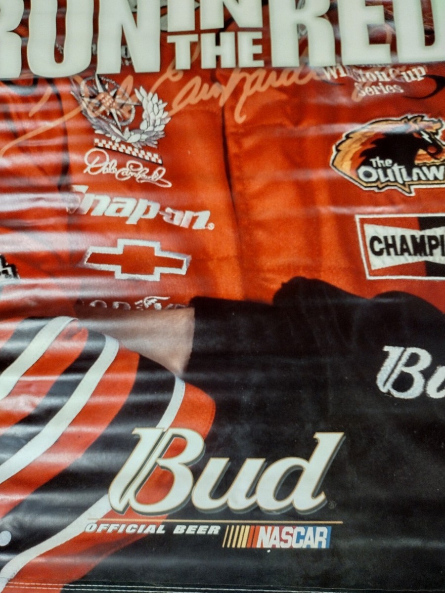 Dale Earnhardt Jr Budweiser Racing Nascar Banner Poster Sign