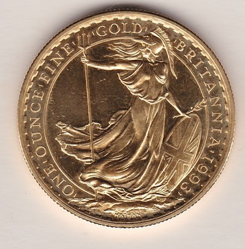 1993 ONE OUNCE GOLD BRITANNIA COIN IN NEAR MINT CONDITION - Picture 1 of 2