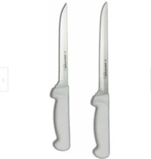 Dexter-Russell 7" and 8" Fillet Knife w/Polypropylene White Handle 2 Piece Set