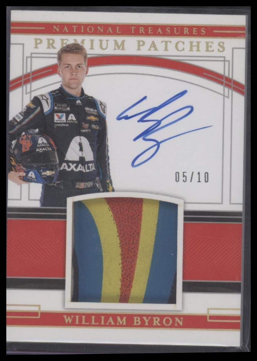 2020 National Treasures Racing Premium Patches Auto William Byron 5/10 SP Rare
