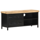 NNEVL TV Cabinet 90x30x41 cm Rough Mango Wood