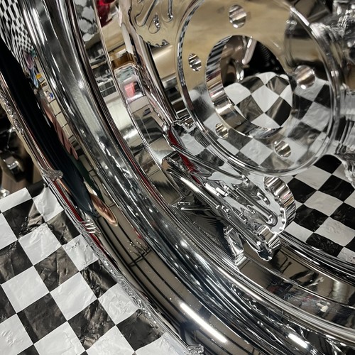 CLEARANCE STOCK SIZE CHROME KANJI REAR WHEEL 99-24 SUZUKI HAYABUSA - Picture 5 of 12