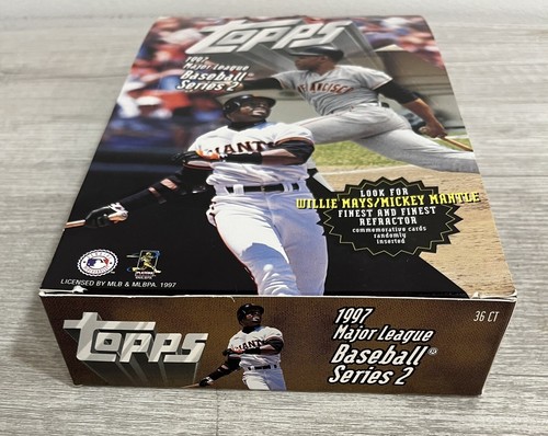 1997 Topps Series 2 BASEBALL EMPTY WAX BOX - NO CARDS! 3C - Bild 3 von 6
