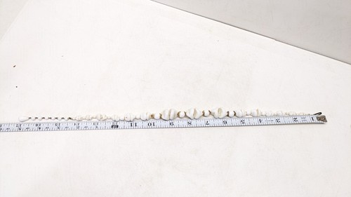 Vintage Unique White Milk Molded Glass Necklace Filigree Back Antique  - Picture 9 of 9