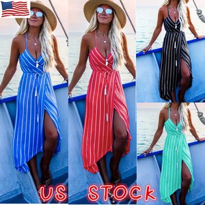 US-Womens-Summer-Boho-Maxi-Dress-Evening-Cocktail-Party-Beach-Dresses-Sundress