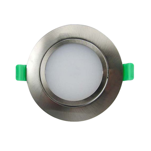 15W Gimble LED Downlights Dimmable Tri Colour Kit White | Satin Chrome 90mm - Picture 6 of 6