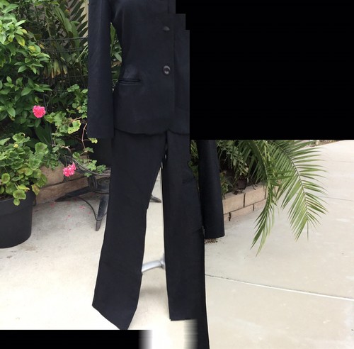 2 pc ADEC2 Philippe Adec Women Business Pant suit Black size 34 (2) - Picture 2 of 19