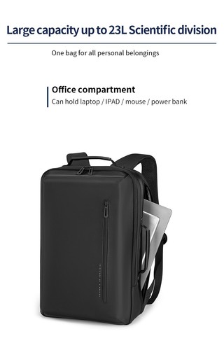 iZEL Urban Backpack - Water-Resistant 15.6'' Laptop Bag with USB & Multi Pockets - Picture 15 of 18