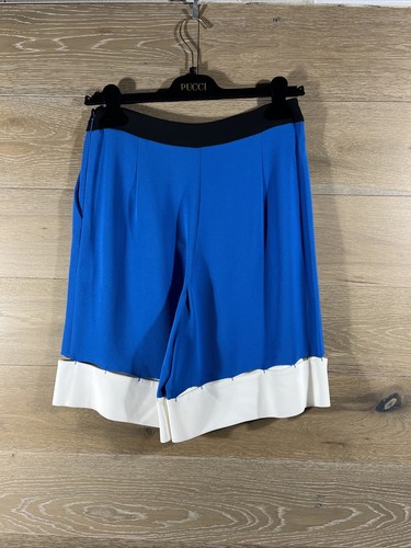 Emilio Pucci Damen Shorts mit verlängertem Saum Blau Gr. 40 Neu - Bild 2 von 10