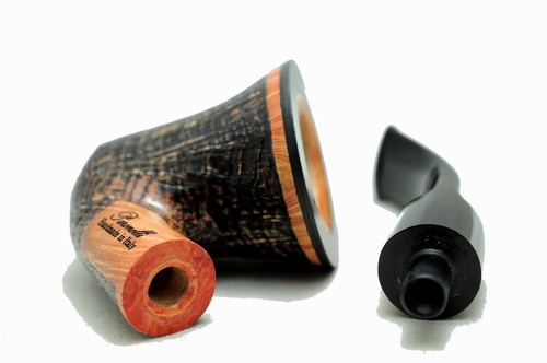 Nuevo tubo de brezo PARONELLI doblado chorro de arena hecho a mano inserto de fibra de carbono - Imagen 6 de 6
