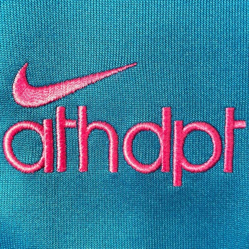 NIKE ATHDPT Tracksuit Jacket Men's Large Blue Pink Stripes Zip Side Tape 56323 - Picture 3 of 15