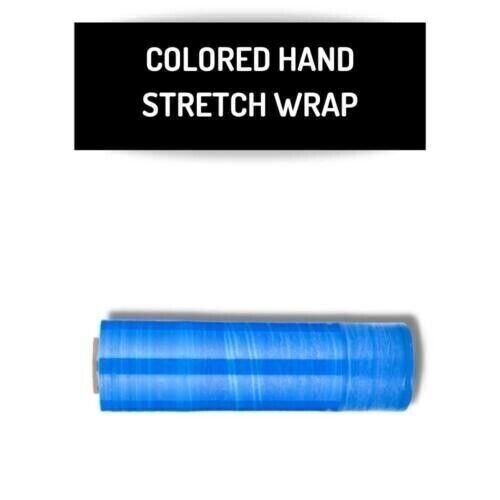 1 Roll 18" x 1500' (80 Gauge) Plastic Cast Hand Stretch Wrap Film, Dark Blue - Picture 2 of 5