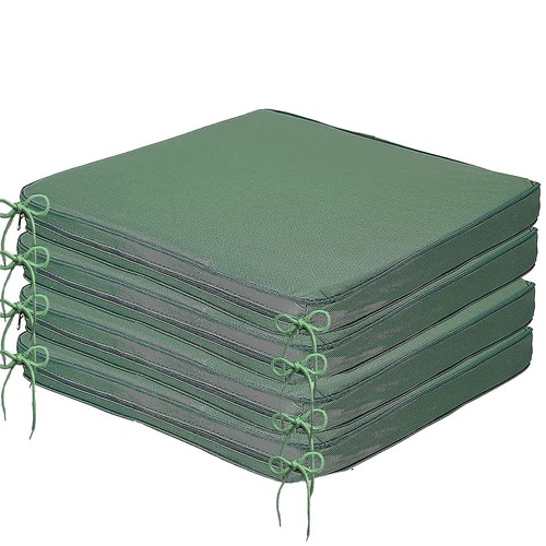 Cuscino Sedile Sedia Impermeabile Cravatta Alta Qualità Copertura Giardino 40x40cm - Foto 37 di 43