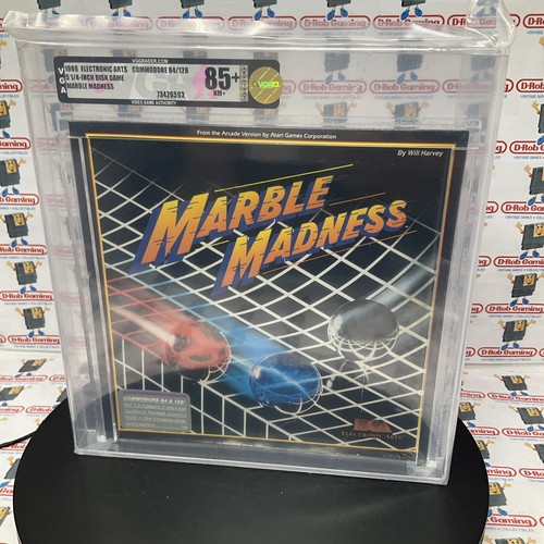1986 EA Marble Madness Commodore 64 C64 New Sealed VGA WATA CGC NES 5.25in disc - Bild 4 von 20