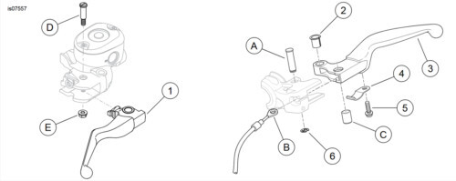 For Harley Brake Clutch Levers Sportster XL 883 XL1200 Custom XL1200C 2014-2023 - Foto 7 di 9