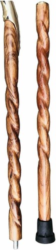 BUBBA STIK Texas style walking stick cane made of Mahogany Stained Handmade Gif - Picture 5 of 7