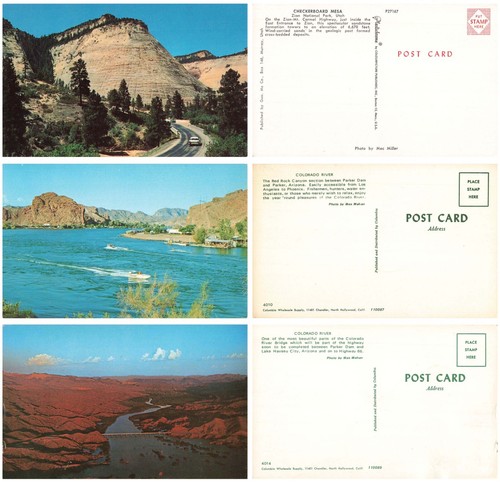 x61 Vintage Postcards Hotels Motels Beaches Travel Cities - Picture 19 of 22