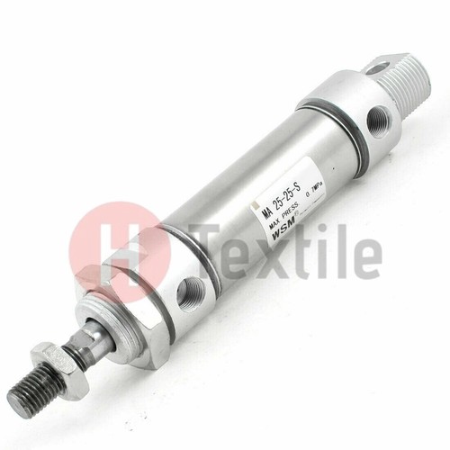 MA25-25-S Stainless Steel Rod Air Pneumatic Cylinder Silver Tone 25mm x 25mm - Picture 4 of 4