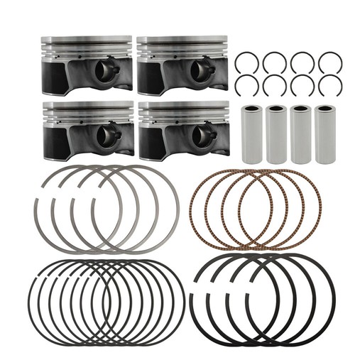 Fit For 2008-2011 VW Jetta AUDI A4 A5 2.0L 4x Pistons & Rings Assembly Φ21mm - Picture 2 of 11