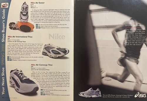 2000 Running Times Magazine March Shoe Issue, Nike ad with Bill Bowerman - Picture 8 of 24