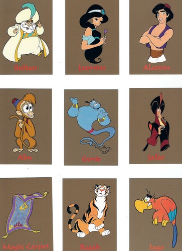 Disney ALADDIN COMPLETE SET 90 STORY CARDS NM Skybox - 1993 Jasmine Abu Jafar - Picture 1 of 2