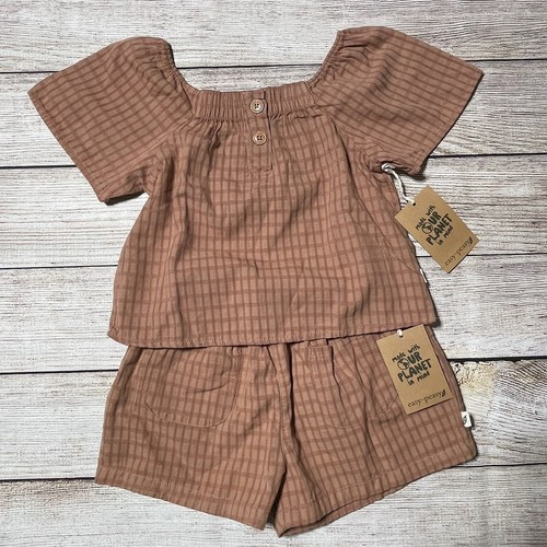 Easy Peasy Girls Outfit Size 4T. NWT! Short Sleeve & Shorts. Spring And Summer. - Picture 1 of 8