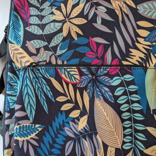 Floral Botanic Canas Laptop Backpack 15" Sleeve Protective Soft Case Zip Pocket - Picture 3 of 7