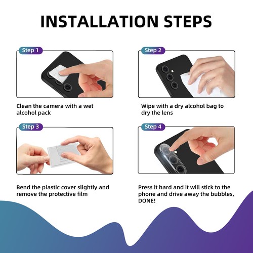 Screen&Lens Protector Full Coverage Tempered Glass For Samsung Galaxy S23 FE 5G - Picture 19 of 26