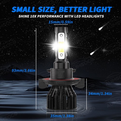 For Mercury Grand Marquis 2006-2011 Combo LED Headlight Hi/Low Bulbs White 9008 - Bild 5 von 12