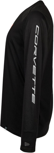 C8 Corvette Next Generation Carbon Flash Long Sleeve T-Shirt - Black (Large) - Picture 2 of 2
