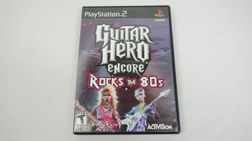 Guitar Hero PS2 Game Encore Rocks the 80s CIB Sony PlayStation 2 Complete Manual - Picture 2 of 11
