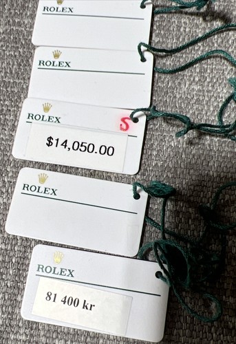 Rolex Watch Hang Tag White Authentic Original YOU CHOOSE - 第 6/6 張圖片