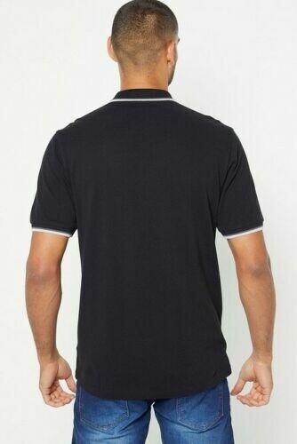 Studio Men Tipped Polo Top Size 3XL Pack of 2 Black and Green Short Sleeve New! - Foto 6 di 7