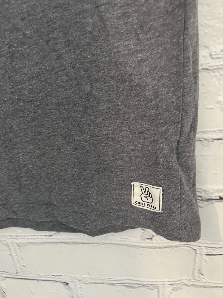 Old Navy Blue/Gray Colorblock Shirt Cotton/Poly Chill Vibes EUC Boy's XL (14/16) - Image 4 of 4