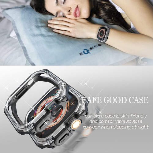 Do iWatch Series 10 9 8 7 6 5 4 SE Ultra odporne na wstrząsy etui z miękkiej ramy TPU - Zdjęcie 8 z 33