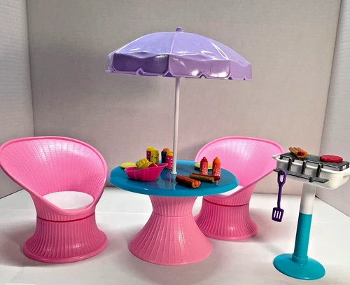 Vtg RARE Barbie So Much To DO Terrace BBQ Set #67030-91 Complete