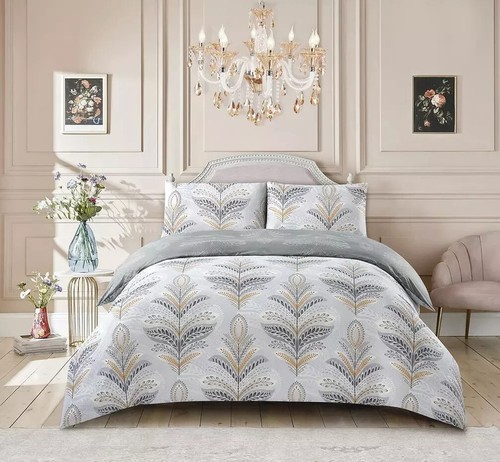 3 Piece Bedding Set Rich Cotton Duvet Double King Quilt Cover Pillowcase Cushion - Picture 9 of 73