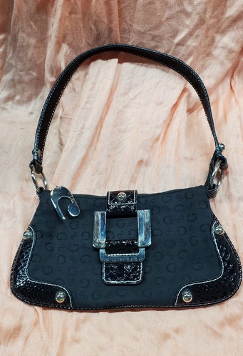 y2k GUESS black small bag 2000s mini shoulder bag