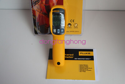 Fluke 62MAX Infrared Thermometer, Backlit LCD, -22 Degrees to 932 Degrees F